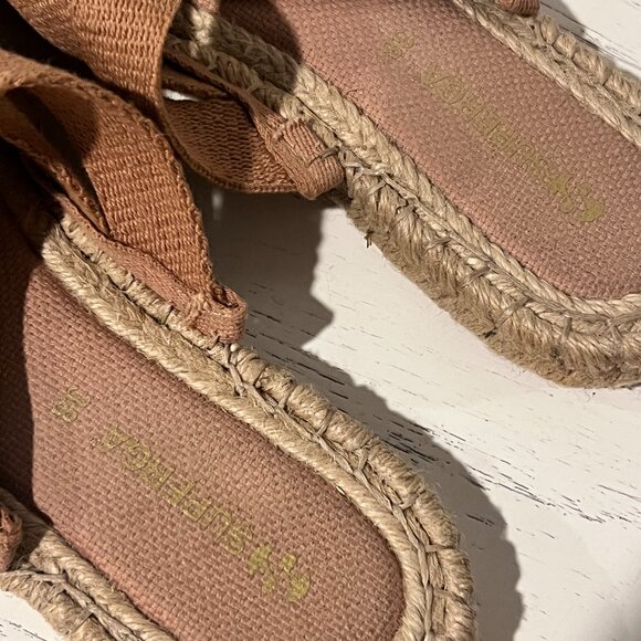 Superga old pink canvas sandals Size 7 US / 38 EU - Picture 3 of 5